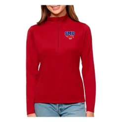 Antigua Women's SMU Mustangs Tribute 1/4 Zip Top