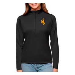Antigua Women's Wyoming Cowboys Tribute 1/4 Zip Top