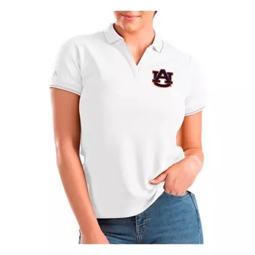 Antigua Women's Auburn Tigers Affluent Polo 1 Antigua Women's Auburn Tigers Affluent Polo