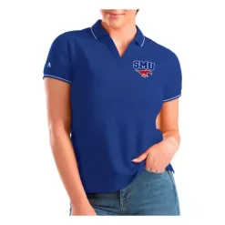 Antigua Women's SMU Mustangs Affluent Polo