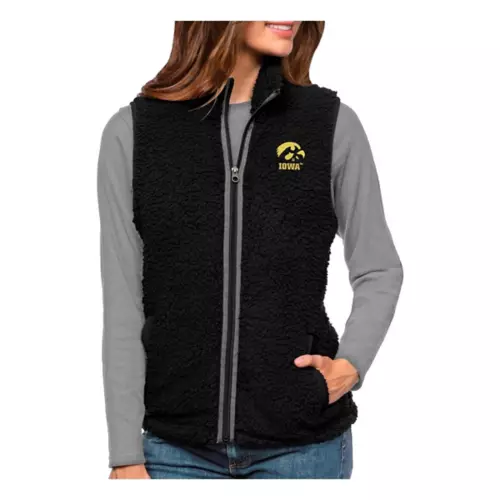 Antigua Women's Iowa Hawkeyes Sherpa Grace Vest 1 Antigua Women's Iowa Hawkeyes Sherpa Grace Vest