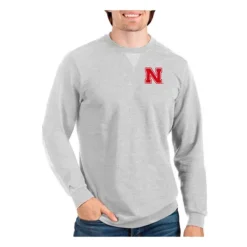 Antigua Nebraska Cornhuskers Reward Crewneck Sweatshirt
