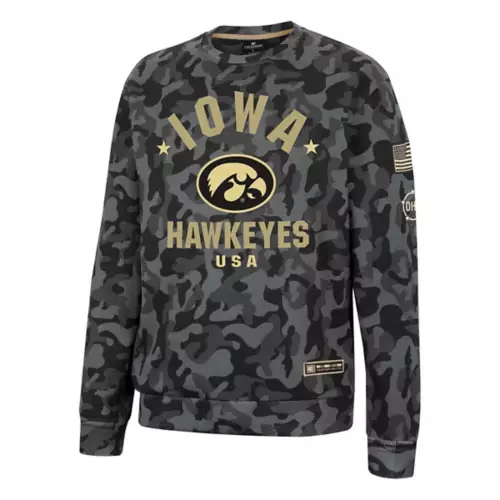 Colosseum Iowa Hawkeyes Operation Hat Trick GI Joe Crew Neck Sweatshirt 1 Colosseum Iowa Hawkeyes Operation Hat Trick GI Joe Crew Neck Sweatshirt