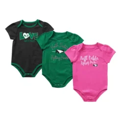 Colosseum North Dakota Fighting Hawks 3pk. Formula Onsie Set
