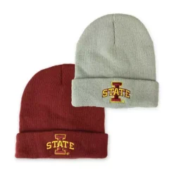Authentic-Brand Authentic Brand Kids' Iowa State Cyclones Logo Addison Beanie 2 Pack