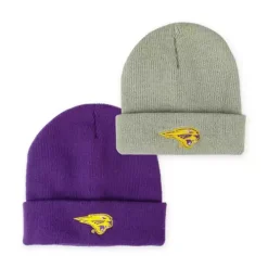 Authentic-Brand Authentic Brand Kids' Northern Iowa Panthers Logo Addison Beanie 2 Pack