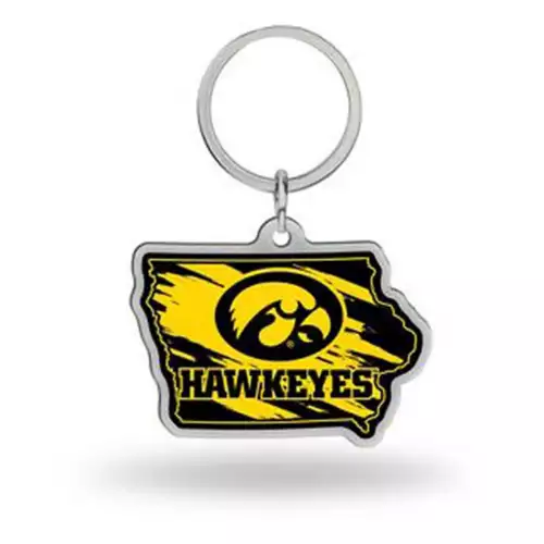 Rico Industries Rico Iowa Hawkeyes Home State Key Chain 1 Rico Industries Rico Iowa Hawkeyes Home State Key Chain