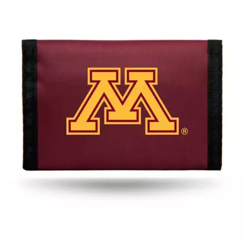 Rico Industries Rico Minnesota Golden Gophers Trifold Nylon Wallet 1 Rico Industries Rico Minnesota Golden Gophers Trifold Nylon Wallet