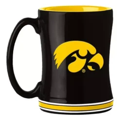 Logo Brands Iowa Hawkeyes 14oz Sculpted Relief Mug