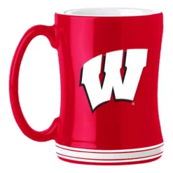 Logo Brands Wisconsin Badgers 14oz. Sculpted Relief Mug