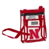 Logo Brands Nebraska Cornhuskers Crossbody Stadium Clear Bag
