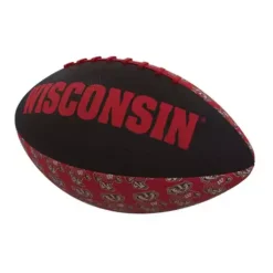 Logo Brands Wisconsin Badgers Mini Rubber Football