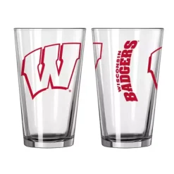 Logo Brands Wisconsin Badgers Gameday Glass