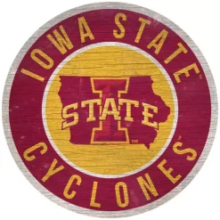 Fan Creations Iowa State Cyclones Circle State Sign