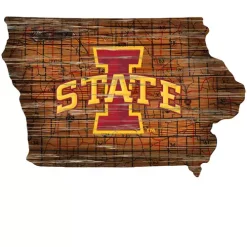 Fan Creations Iowa State Cyclones Distressed State Sign