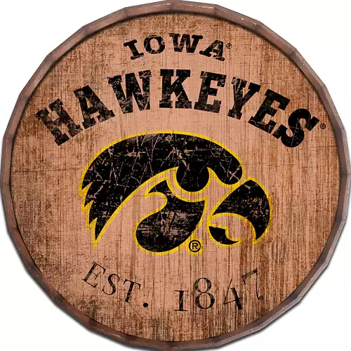 Fan Creations Iowa Hawkeyes Wine Barrel Sign 1 Fan Creations Iowa Hawkeyes Wine Barrel Sign