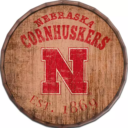 Fan Creations Nebraska Cornhuskers Wine Barrel Sign 1 Fan Creations Nebraska Cornhuskers Wine Barrel Sign