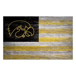 Fan Creations Iowa Hawkeyes 6"x12" Flag Sign
