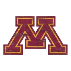 Fan Creations Minnesota Golden Gophers Distressed Logo Sign