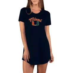 Concepts Sport Women's Miami Hurricanes Marathon Nightshirt