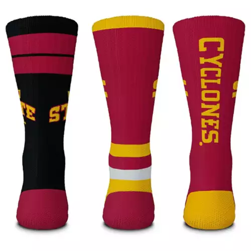 For Bare Feet Iowa State Cyclones 3pk Team Batch Socks 3 For Bare Feet Iowa State Cyclones 3pk Team Batch Socks - Image 3
