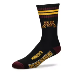 For Bare Feet Minnesota Golden Gophers Four Stripe Socks